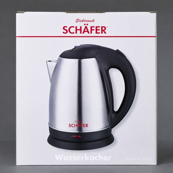 Электрочайник из нержавеющей стали Schafer 20094 серебристый 1,7 л, 2200 Вт | Зображення 7