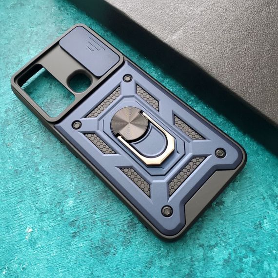 Чохол Defender з захистом камери для Infinix Hot 20i колір Синiй | Зображення 1