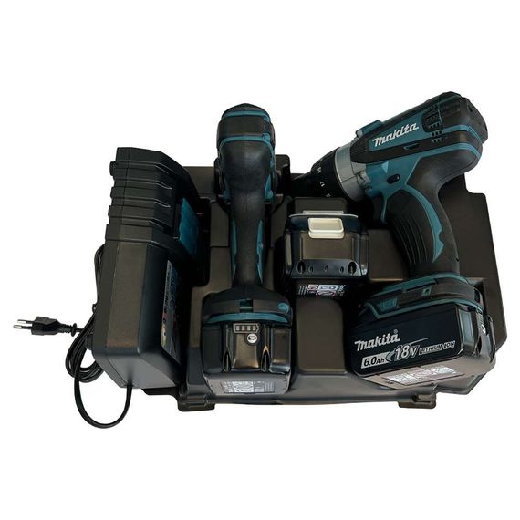 Вкладка 837864-7 для кейса Makita Makpac №3 (для шурупокрутів серії Makita LXT, зарядного пристрою DC18RC та 3-х акумуляторів) | Зображення 2