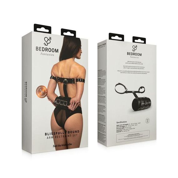 Фиксатор Bedroom Fantasies Blissfully Bound Arm Restraint Set - Black Sex Aura | Зображення 5