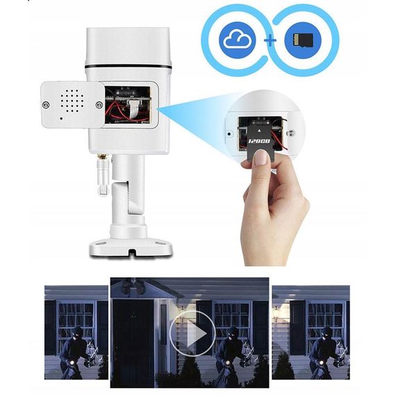 Вулична WIFI камера відеоспостереження 3Мп, CAMERA C16 TUYA APP / Бездротова IP камера з датчиком руху | Зображення 3