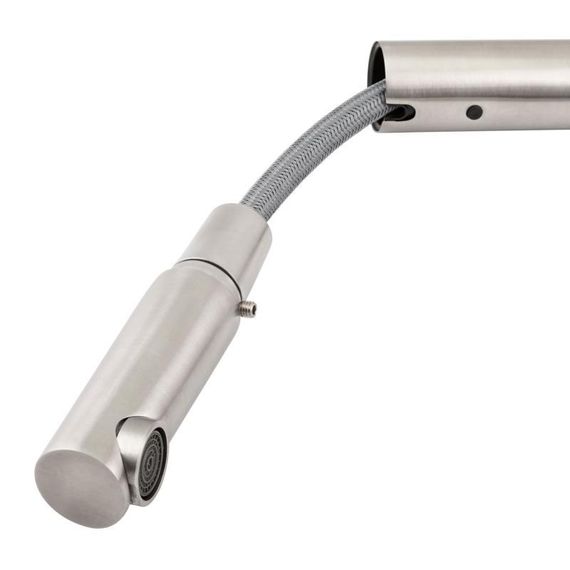 Смеситель для кухни Lidz Aria 015FL1 с выдвижным изливом (k35) LDARI015FL1NKS34944 Nickel | Зображення 5