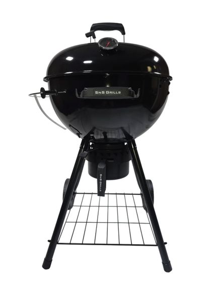 Вугільний гриль Slow and Sear Black Editionl Kettle Grill 57 см + кошик Deluxe SNS-KET-BK Код: 013614 | Зображення 1