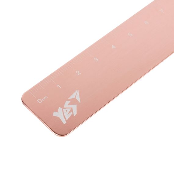 Лінійка-закладка YES Rose Gold 370537 16 см рожева | Зображення 3
