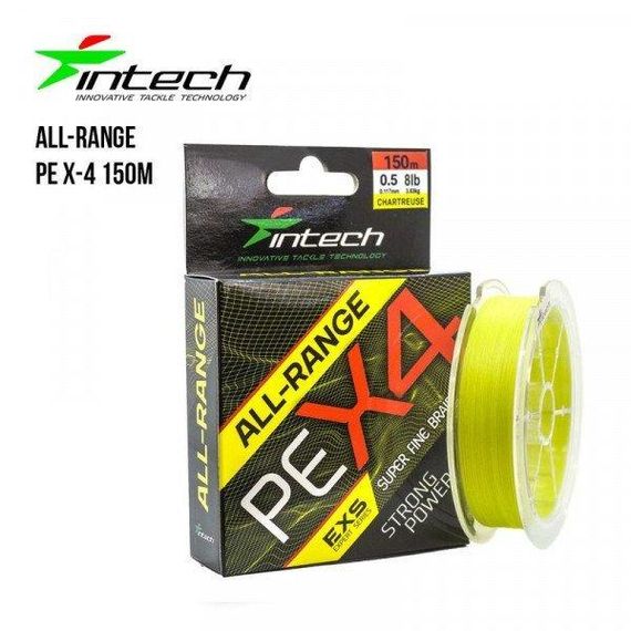 Шнур плетеный Intech All-Range PE X-4 150m (2.0 (22lb / 10.0kg))