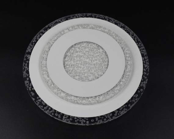 Сучасний круглий світильник стельовий LED для кімнати кухні ванної 26158 Білий 4х30х30 см.