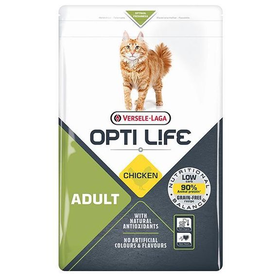 Сухий корм Opti Life Adult Опти Лайф суперпреміум беззерновий для котів 2,5 кг