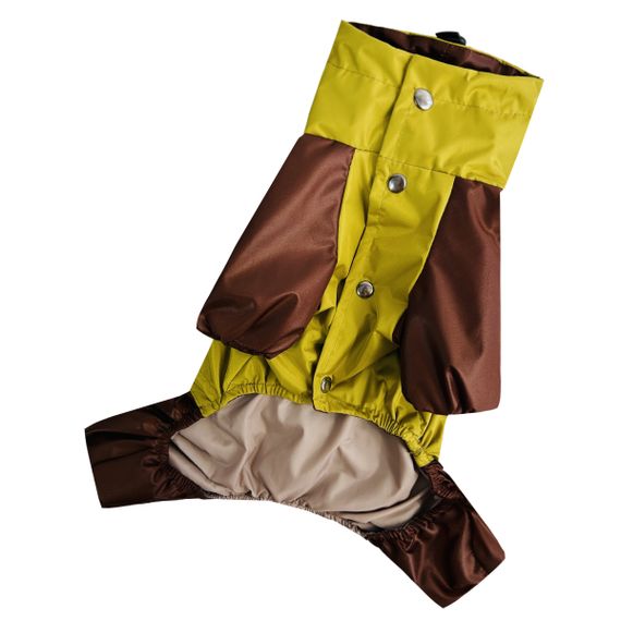 Дощовик з фіксаторами гірчично шоколадний M-122 | Зображення 1