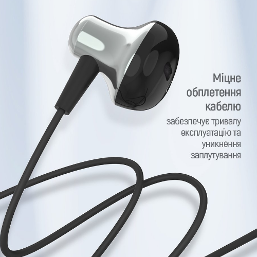 Навушники ColorWay Wired Earphone Blast 1 CW-WD01BK чорний | Зображення 1