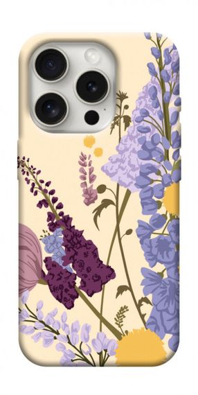 Чохол з картинкою Flowers art для Apple iPhone 16 Pro (6.3")
