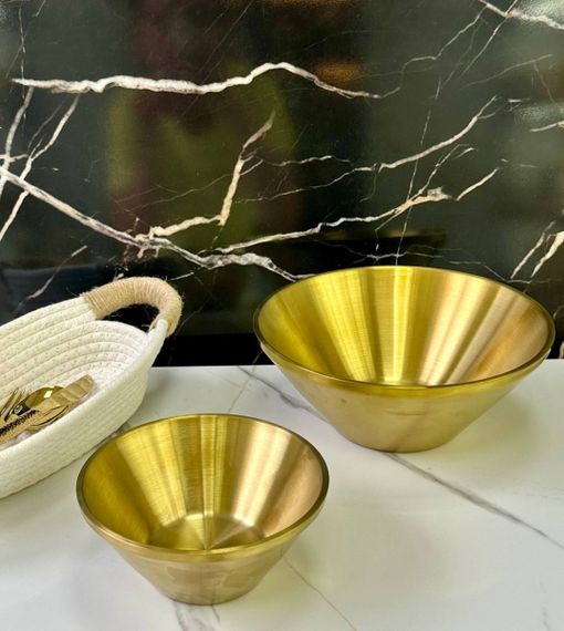 Салатник OLens Золота радість 102-1300 16 см 600 мл золотистий