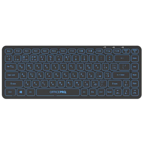 Клавіатура OfficePro SK790B Wireless/Bluetooth Black (SK790B) | Зображення 4
