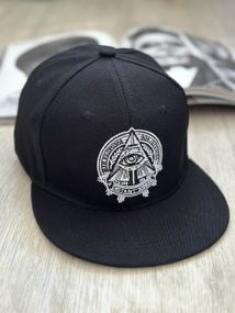 Кепка снепбек  (Snapback)  Уаджет око Гора Чорний 56-61р (9082)