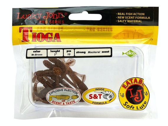 Виброхвост Lucky John Лаки Джон Tioga 2" PA17 10 шт в упаковке | Зображення 1