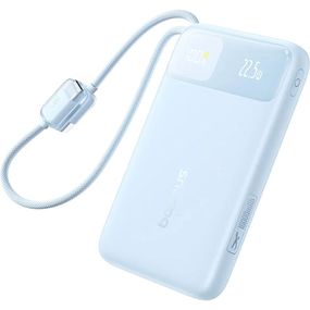 Портативний ЗП Power Bank Baseus EnerFill FC11 PD22.5W with cable 10000 mAh (2USB-C) (E0027R) Galaxy Blue