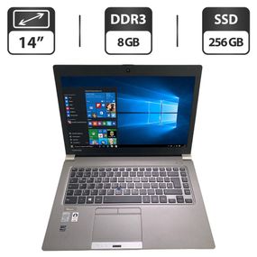 Ноутбук Toshiba Tecra Z40-A-182 / 14" (1600x900) TN / Intel Core i7-4600U (2 (4) ядра по 2.1 - 3.3 GHz) / 8 GB DDR3 / 256 GB SSD / Intel HD Graphics 4400 / WebCam / VGA б/в