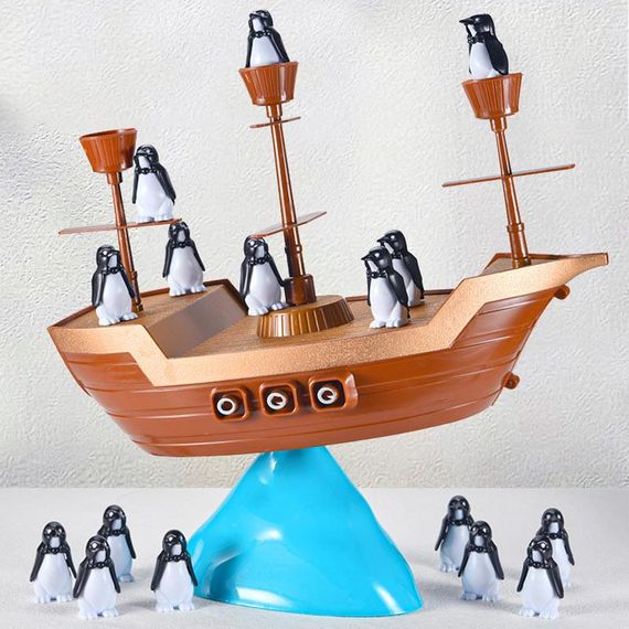 Настільна інтерактивна гра Ummi 707-61 Pirate Boat Balancing Game Brown | Зображення 4