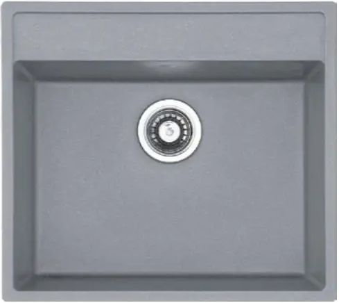 Кухонна мийка Fabiano Quadro 56x51 Grey Metallic 8221.301.0788