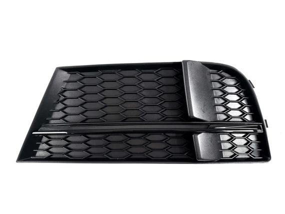 Решітки протитуманних фар S-Style V-1 (2016-2020, 2 шт, Чорний) для Ауди A3 рр | Зображення 1