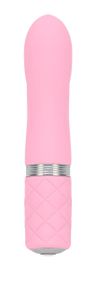 Розкішний вібратор PILLOW TALK - Flirty з кристалом Сваровські, гнучка голівка, Pink
