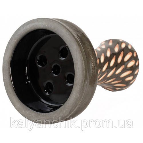 Чаша для кальяну ETNA Katana Cut Glaze Black | Зображення 1