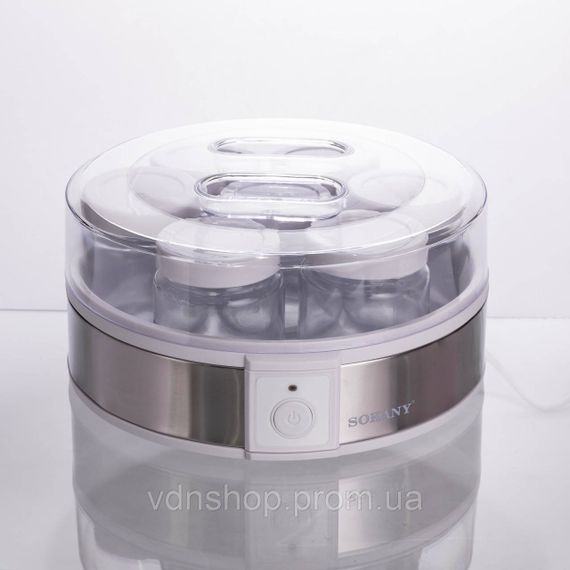 Йогуртниця електрична на 7 баночок по 180 (мл) апарат для приготування йогурту 20 Вт йогуртниця для дому SK-08017 | Зображення 7