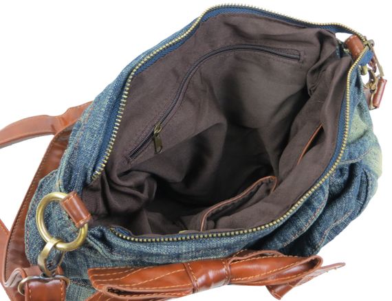 Женская  сумка Fashion jeans bag темно-синяя | Зображення 9