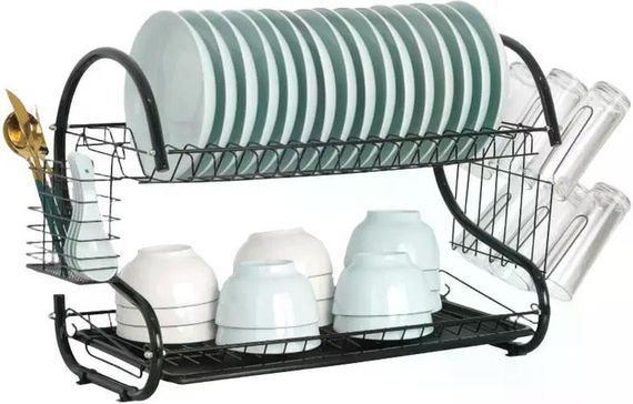Сушка для посуду настільна Bohmann BH 7323 52x25x36,5 см чорна