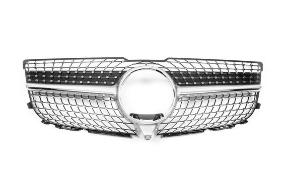 Передняя решетка Diamond Silver (2013-2015) для Mercedes GLK сlass X204 | Зображення 1