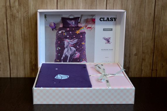 Дитяча постільна білизна Clasy Ranforce 160х220 Rainbow | Зображення 1