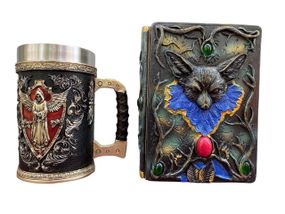 Подарунковий набір Кухоль 3D Архангел і Блокнот 3D «Лісовий Гримуар Лиси»