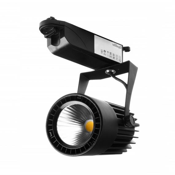 Светильник трековый поворотный LED 410/24W NW BK COB