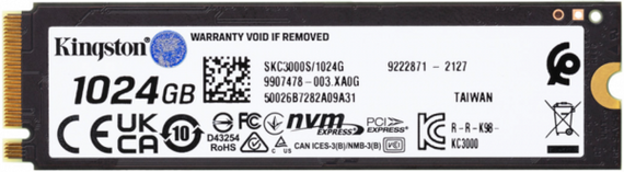 SSD накопичувач Kingston 1TB M.2 KC3000 NVMe 2280 (SKC3000S/1024G) | Зображення 2