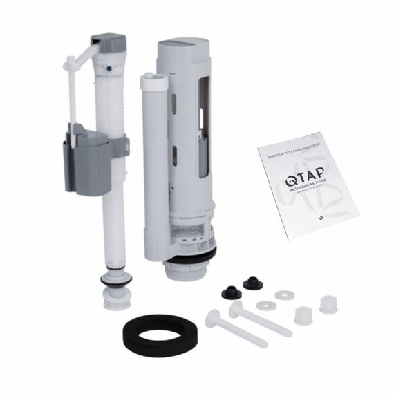 Унітаз-компакт Qtap Presto Quadro безобідковий із сидінням Soft-close QT24221215AW | Зображення 8