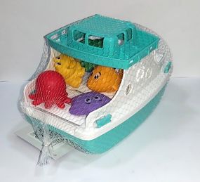 Игрушка «Паром с морскими жителями», 7938 Технок, в сетке (4823037607938) Бирюзовый