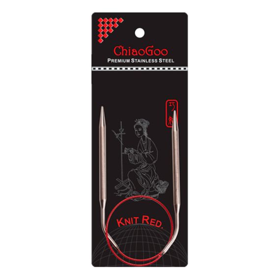Спиці ChiaoGoo Knit Red кругові, 100 см (3 мм)