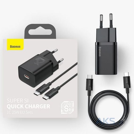 Сетевое Зарядное Устройство XPRO Baseus PD+Type-C 25W TZCCSUP-L черное (33053-01_481) | Зображення 5