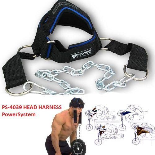 Тяга для шиї Power System PS-4039 Head Harness Black/Blue | Зображення 1
