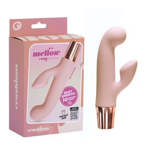 Вибратор-кролик CRUSHIOUS Mellow Cony, розовый, 13,5 х 2,5 см Sex Aura