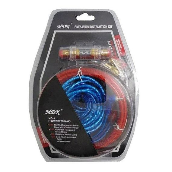 Набор проводов для установки саббуфера kit MD 8, набор кабелей для автоакустики PY-38 | Зображення 3