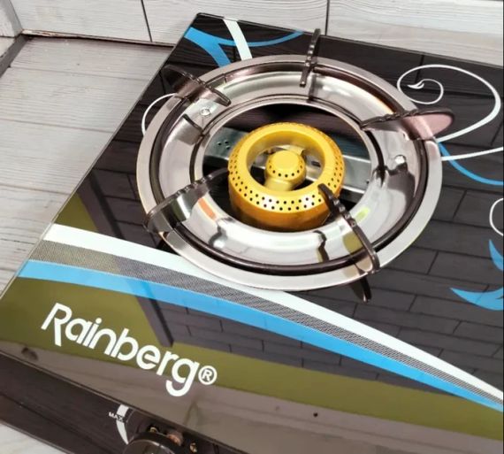 Плита Rainberg RB-2231 газовая плита настольная плита на 2 конфорки туристическая плита портативная плита газ | Зображення 6