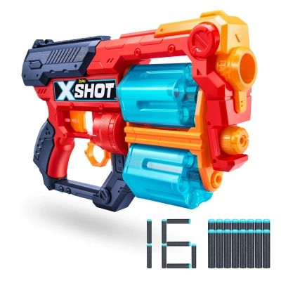 Игрушечное оружие Zuru X-Shot Red Быстрострельный бластер EXCEL Xcess TK-12 (16 патронов) (36436R)