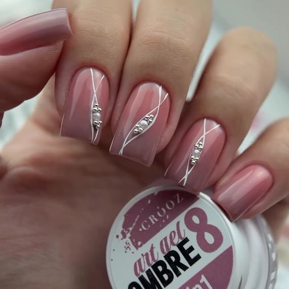 Гель-фарба для омбре Crooz Art gel ombre № 08 (нюд з холодним підтоном) 3мл | Зображення 2