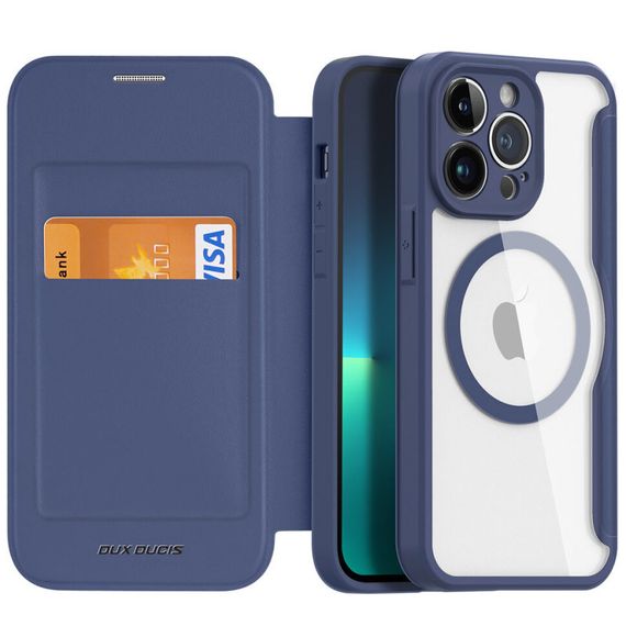 Чохол-книжка Dux Ducis Skin X Pro with MagSafe для Apple iPhone 15 Pro (6.1") Blue | Зображення 1