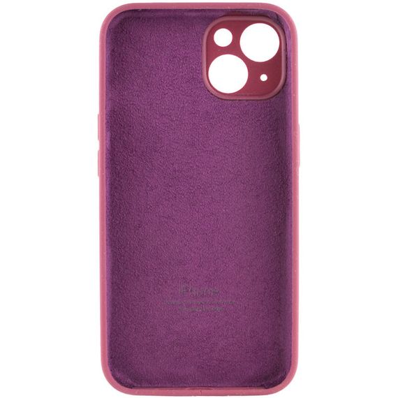 Чохол Silicone Case Full Camera Protective (AA) для Apple iPhone 13 (6.1") Бордовий/Plum | Зображення 1