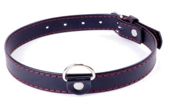 Нашийник зі штучної шкіри Fetish Boss Series - Collar Red Line, BS3300112 Sex Aura