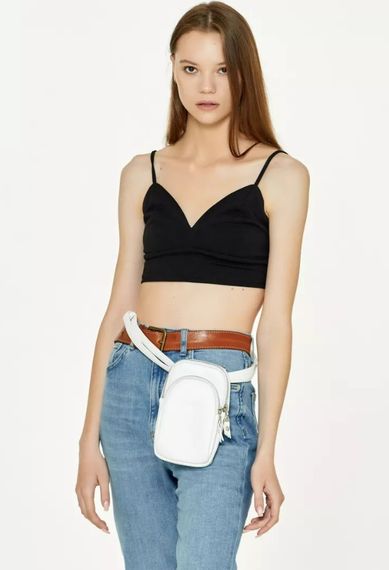 Сумка жіноча Sambag Modena біла 19 х 11 х 3 см (96099008) | Зображення 3