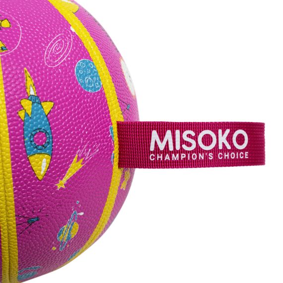 Іграшка для собак Misoko&Co Basketball Ball, 18.5 см, рожевий | Зображення 1