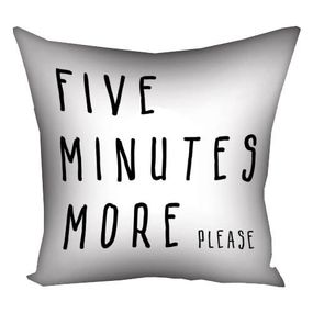 Подушка габардинова з принтом Five minutes more pleasure 40x40 (4P_22O011)