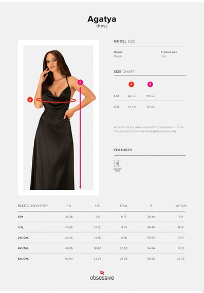 Платье сексуальное Obsessive Agatya dress S/M sexstyle | Зображення 6
